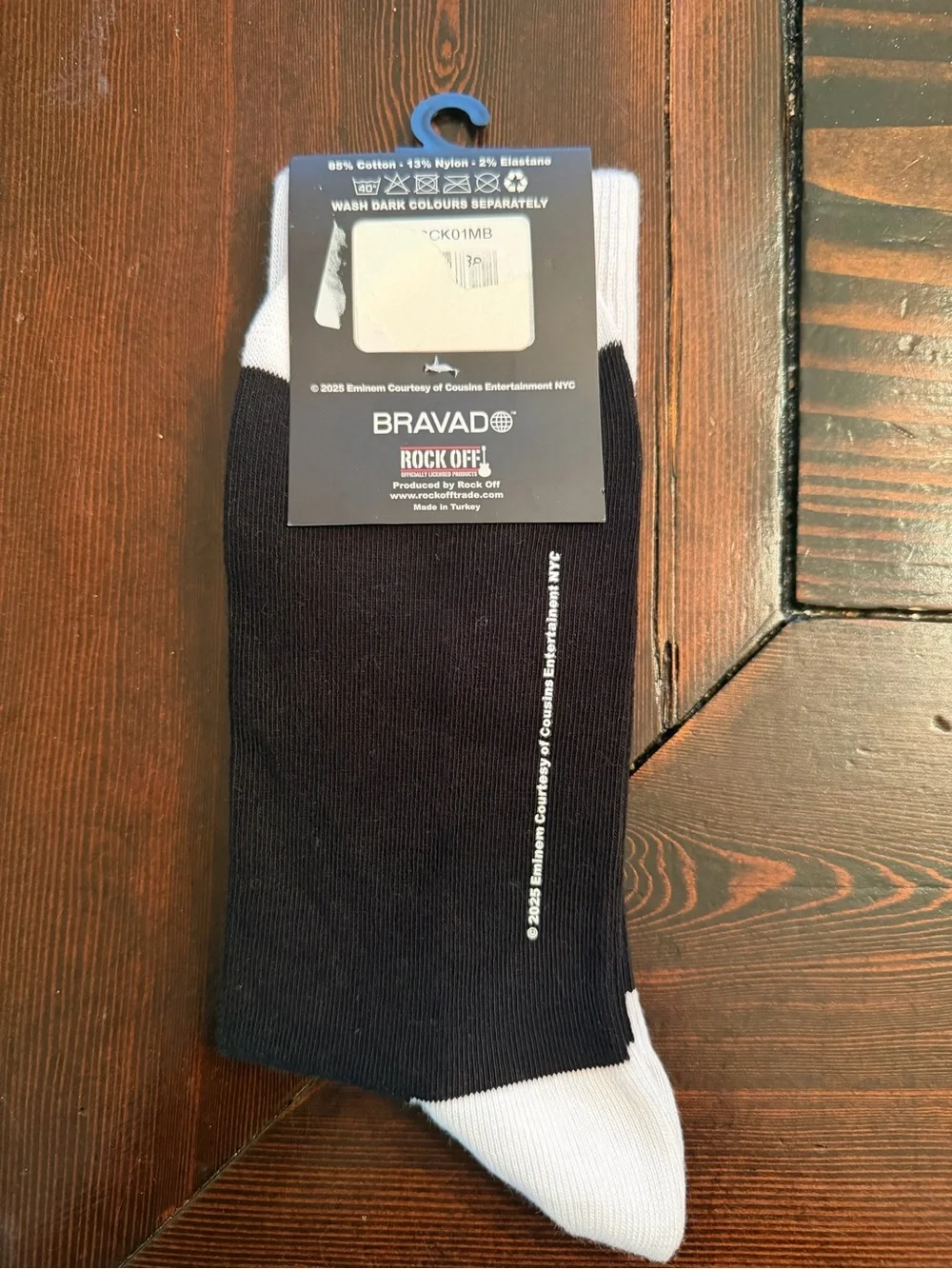 Eminem Black & White Logo Crew Socks